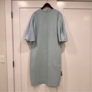 Lafayette 148 women’s baby blue dress puff sleeves